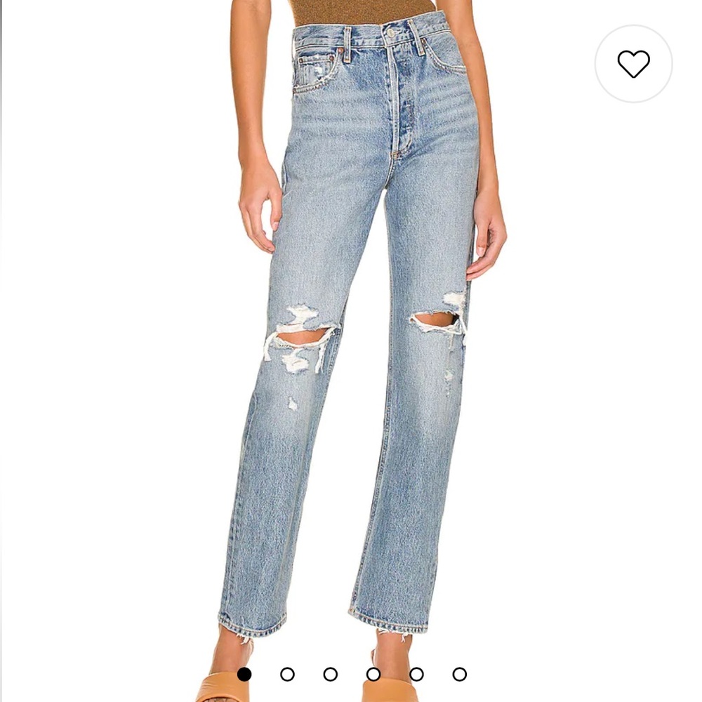 AGOLDE 90s Pinch Waist Distressed
